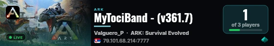 MyTociBand - (v361.7) live status badge