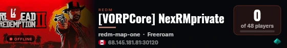 [VORPCore] NexRMprivate live status badge