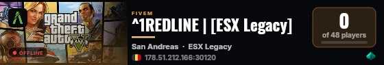 ^1REDLINE | [ESX Legacy] live status badge
