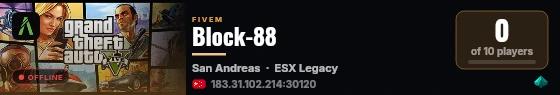 Block-88 live status badge