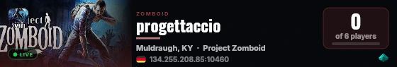 progettaccio live status badge