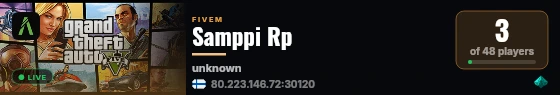 Samppi Rp live status badge