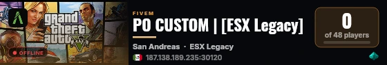 PO CUSTOM | [ESX Legacy] live status badge