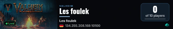 Les foulek live status badge