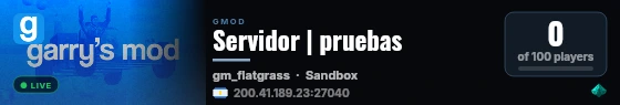 Servidor | pruebas live status badge