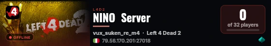 NINO  Server live status badge
