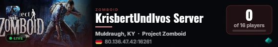 KrisbertUndIvos Server live status badge