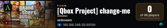 [Qbox Project] change-me live status badge