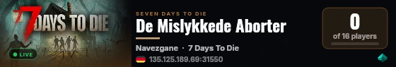 De Mislykkede Aborter live status badge