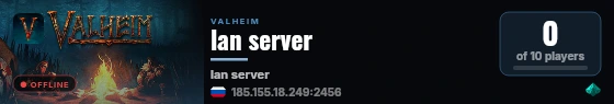 lan server live status badge
