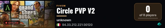 Circle PVP V2 live status badge
