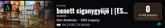benett ciganygyüjö | [ESX Legacy] live status badge