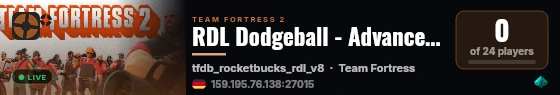 RDL Dodgeball - Advanced #2 live status badge