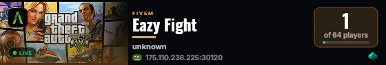 Eazy Fight live status badge