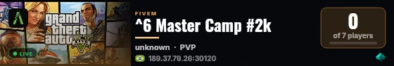  Master Camp #2k live status badge