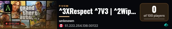 ^3XRespect ^7V3 | ^2Wipe Total live status badge