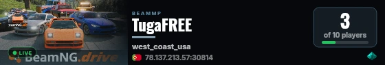 TugaFREE live status badge