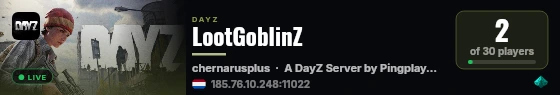 LootGoblinZ live status badge