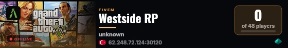 Westside RP live status badge