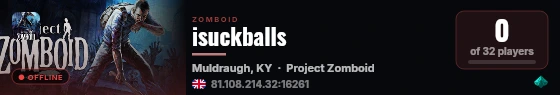 isuckballs live status badge