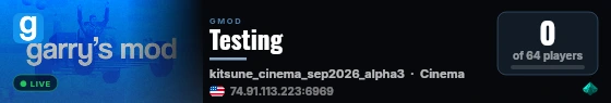 Testing live status badge