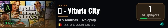 🌎 - Vitaria City live status badge