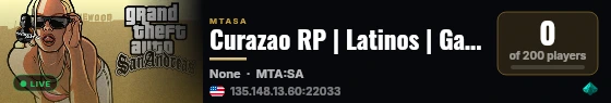 Curazao RP | Latinos | Ganguero | Musicologos | FPS | live status badge