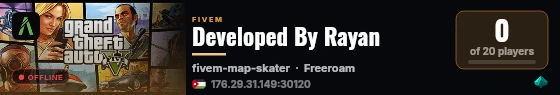 Developed By Rayan live status badge