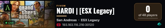 NARDI | [ESX Legacy] live status badge
