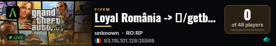 Loyal România -> ✮/getbonus✮ ^7 live status badge