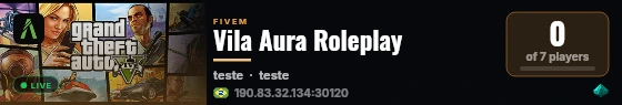 Vila Aura Roleplay live status badge