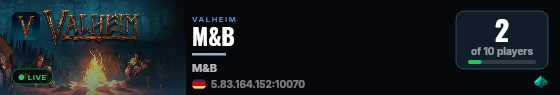 M&B live status badge