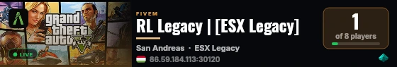 RL Legacy | [ESX Legacy] live status badge