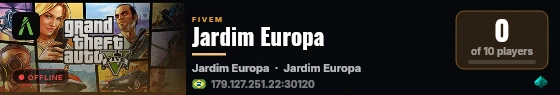 Jardim Europa live status badge