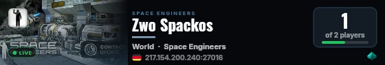 Zwo Spackos live status badge