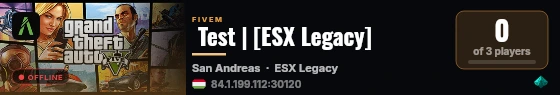  Test | [ESX Legacy] live status badge