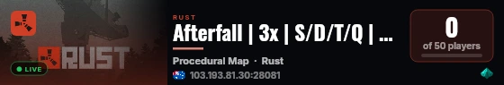 Afterfall | 3x | S/D/T/Q | Shop | TPR live status badge