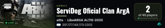 ServiDog Oficial Clan ArgA live status badge