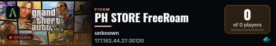 PH STORE FreeRoam live status badge