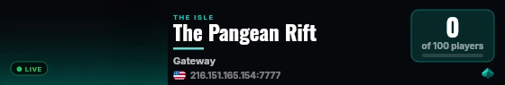 The Pangean Rift live status badge