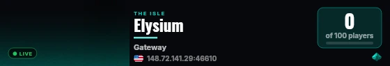 Elysium live status badge