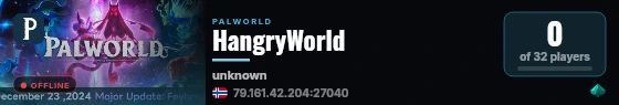 HangryWorld live status badge