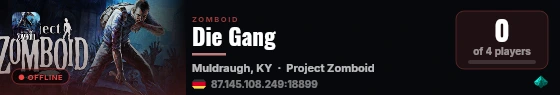 Die Gang live status badge