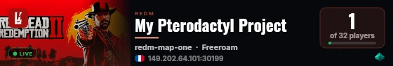 My Pterodactyl Project live status badge
