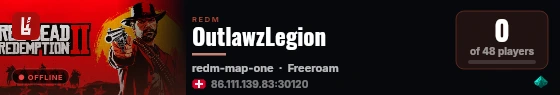 OutlawzLegion live status badge