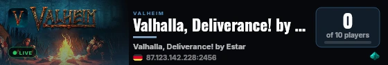Valhalla, Deliverance! by Estaran live status badge