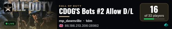 CDOG'S Bots #2 Allow D/L live status badge