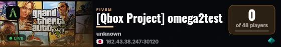 [Qbox Project] omega2test live status badge