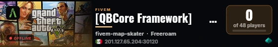 [QBCore Framework]      JuarezRP live status badge