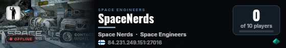 SpaceNerds live status badge